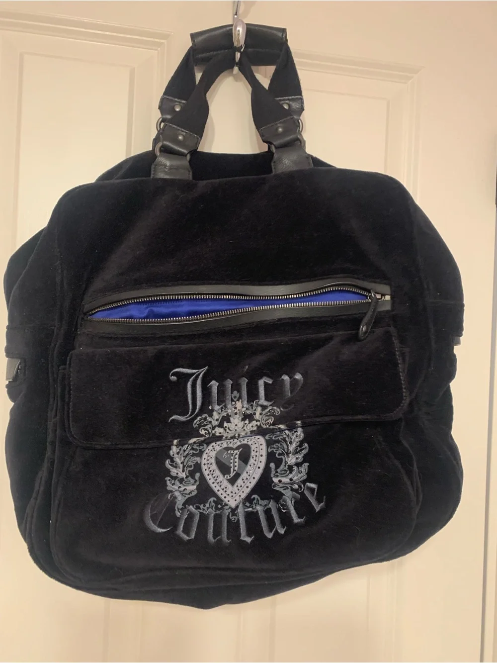 Juicy Couture Black Velvet Backpacky